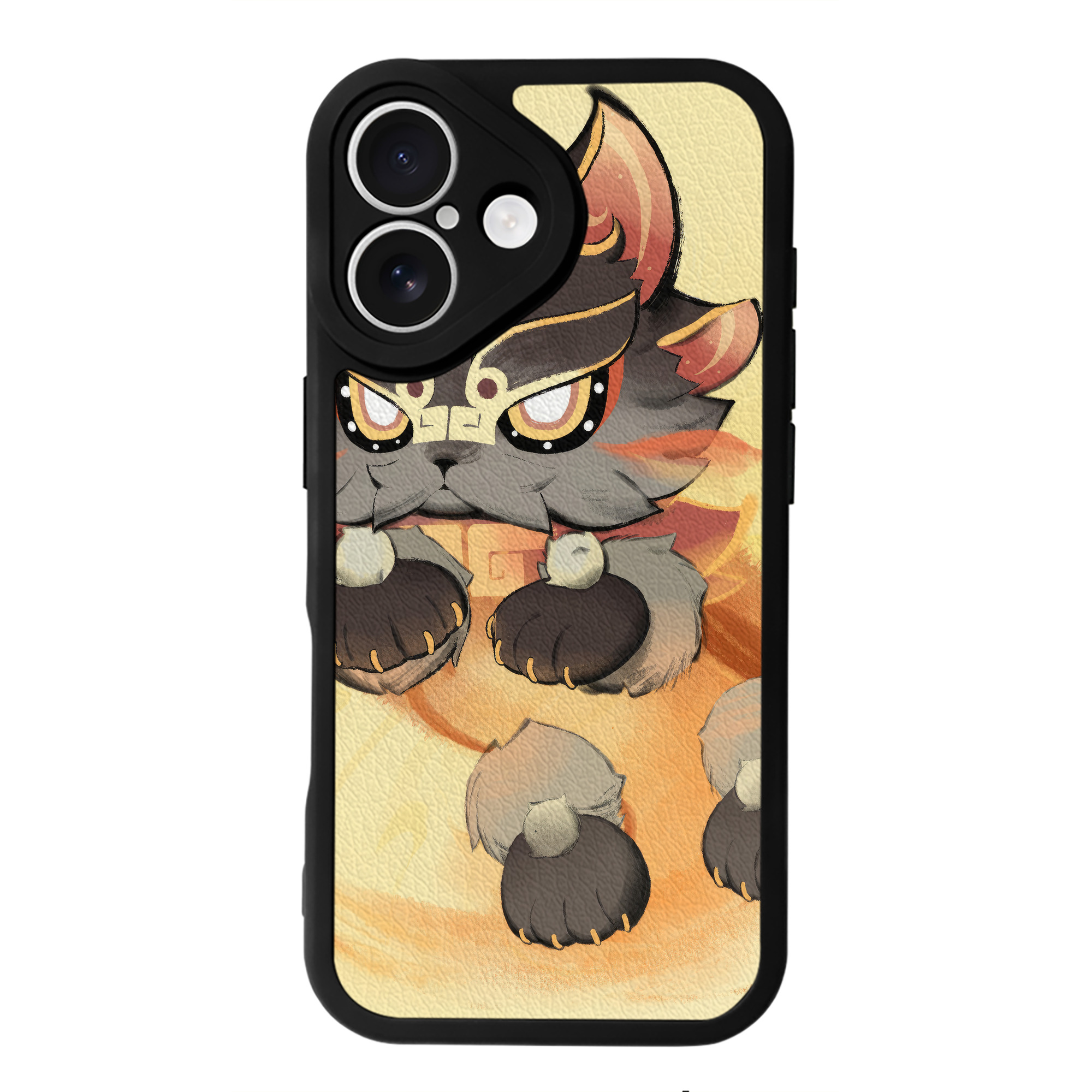 げんし神 genshin 【iPhone 16シリーズ対応】シリコンスマホケース（レザー調） 材質：シリコン